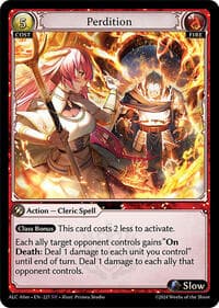 Perdition - Alchemical Revolution Alter Edition - Grand Archive TCG card
