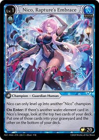 Nico, Rapture's Embrace - Alchemical Revolution Alter Edition - Grand Archive TCG card