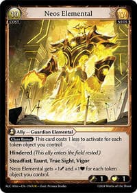 Neos Elemental - Alchemical Revolution Alter Edition - Grand Archive TCG card