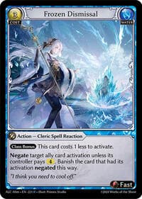Frozen Dismissal - Alchemical Revolution Alter Edition - Grand Archive TCG card