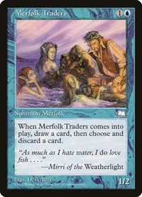 Merfolk Traders - Weatherlight - Magic: The Gathering card