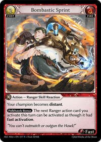 Bombastic Sprint - Alchemical Revolution Alter Edition - Grand Archive TCG card