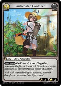 Automated Gardener - Alchemical Revolution Alter Edition - Grand Archive TCG card