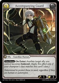 Accompanying Guard - Alchemical Revolution Alter Edition - Grand Archive TCG card