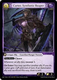 Carter, Synthetic Reaper - Alchemical Revolution Alter Edition - Grand Archive TCG card