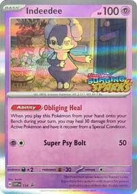 Indeedee - 154 (Staff) - SV: Scarlet & Violet Promo Cards - Pokemon card