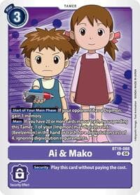 Ai & Mako - Release Special Booster 2.5 - Digimon Card Game card