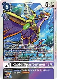 RaptorSparrowmon - Release Special Booster 2.5 - Digimon Card Game card