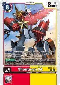 Shoutmon X4 - Release Special Booster 2.5 - Digimon Card Game card