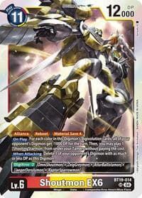 Shoutmon EX6 - Release Special Booster 2.5 - Digimon Card Game card