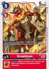 Growlmon - Release Special Booster 2.5 - Digimon Card Game card
