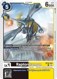 Raptordramon - Release Special Booster 2.5 - Digimon Card Game card