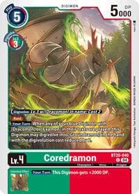Coredramon - BT20-040 - Release Special Booster 2.5 - Digimon Card Game card