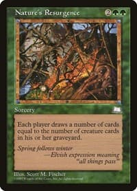Nature's Resurgence - Weatherlight - Magic: The Gathering card