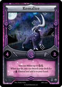 Komalice - Moonrise - Elestrals card
