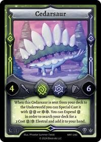 Cedarsaur - Moonrise - Elestrals card