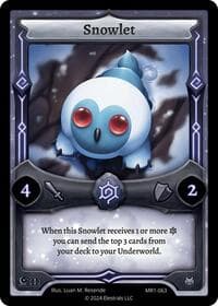Snowlet - Moonrise - Elestrals card