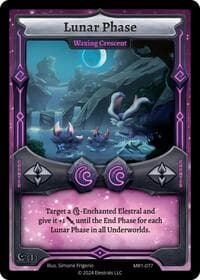 Lunar Phase - Waxing Crescent - Moonrise - Elestrals card