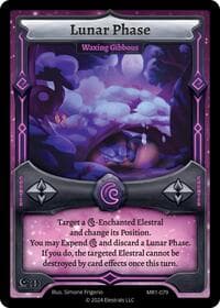 Lunar Phase - Waxing Gibbous - Moonrise - Elestrals card