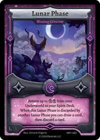 Lunar Phase - Waning Crescent - Moonrise - Elestrals card
