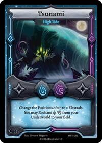 Tsunami - High Tide - Moonrise - Elestrals card