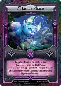 Lunar Phase - New Moon (Stellar) - Moonrise - Elestrals card