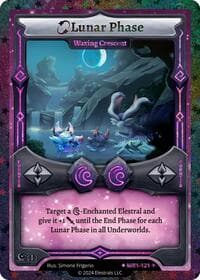 Lunar Phase - Waxing Crescent (Stellar) - Moonrise - Elestrals card