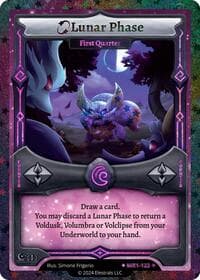 Lunar Phase - First Quarter (Stellar) - Moonrise - Elestrals card