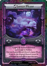 Lunar Phase - Waxing Gibbous (Stellar) - Moonrise - Elestrals card