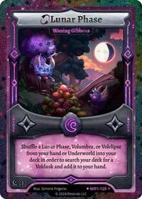 Lunar Phase - Waning Gibbous (Stellar) - Moonrise - Elestrals card