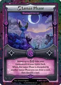 Lunar Phase - Waning Crescent (Stellar) - Moonrise - Elestrals card