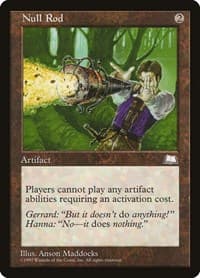 Null Rod - Weatherlight - Magic: The Gathering card