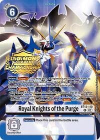 Royal Knights of the Purge (Championship 2024 Gold Stamp Card Set) - Versus Royal Knights - Digimon Card Game card