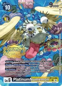 PlatinumNumemon (Championship 2024 Gold Stamp Card Set) - Blast Ace - Digimon Card Game card