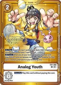 Analog Youth (Championship 2024 Tamers Pack) - Classic Collection - Digimon Card Game card