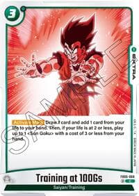 Training at 100Gs - New Adventure - Dragon Ball Super: Fusion World card