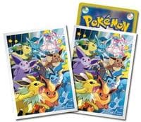 Pokemon TCG: Pokemon Center Japan Exclusive Card Sleeves - Eevee Dash! (Gloss Border) (64-Pack) - Pokemon International Card Sleeves - Card Sleeves card