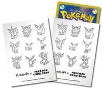 Pokemon TCG: Pokemon Center Japan Exclusive Card Sleeves Pokemon Eevee (YU NAGABA) -  (64-Pack) - Pokemon International Card Sleeves - Card Sleeves card