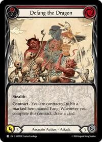 Defang the Dragon - The Hunted - Flesh and Blood TCG card