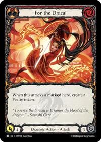 For the Dracai - The Hunted - Flesh and Blood TCG card