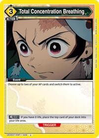 Total Concentration Breathing - UE05ST: Demon Slayer: Kimetsu no Yaiba Starter Deck - Union Arena card