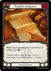 Proclaim Vengeance - The Hunted - Flesh and Blood TCG card