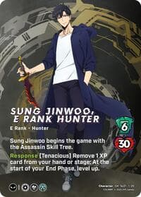 Sung Jinwoo, E Rank Hunter - Challenger Series: Solo Leveling - UniVersus card