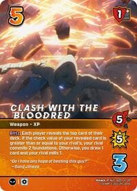 Clash with the Bloodred (Alternate Art) - Challenger Series: Solo Leveling - UniVersus card