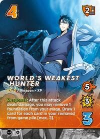 World's Weakest Hunter (Alternate Art) - Challenger Series: Solo Leveling - UniVersus card