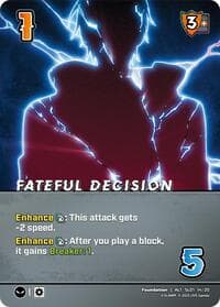 Fateful Decision (Alternate Art) - Challenger Series: Solo Leveling - UniVersus card