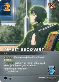 Timely Recovery (Alternate Art) - Challenger Series: Solo Leveling - UniVersus card