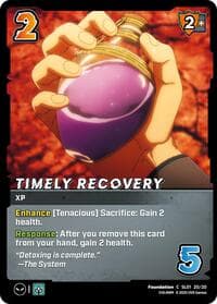 Timely Recovery - Challenger Series: Solo Leveling - UniVersus card