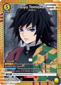 Giyu Tomioka (SR*) - UE05ST: Demon Slayer: Kimetsu no Yaiba Starter Deck - Union Arena card