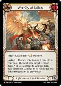 War Cry of Bellona - The Hunted - Flesh and Blood TCG card